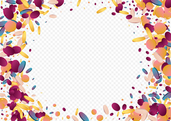 Magic Dust Vector Purple Background. Rainbow Fun