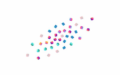 Gradient Brick Vector White Background.