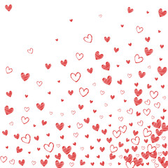 Burgundy Confetti Vector White Backgound. Fly