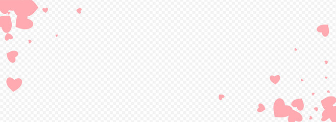 Burgundy Heart Vector Panoramic Transparent