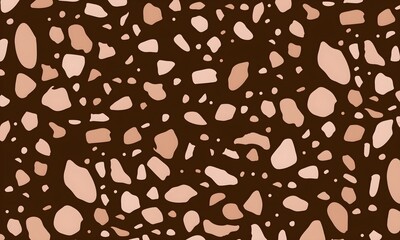 Colorful venetian terrazzo imitation seamless pattern. Realistic marble texture with stone fragments. Modern minimalistic floor tile for interior decoration. Trendy abstract illustration.