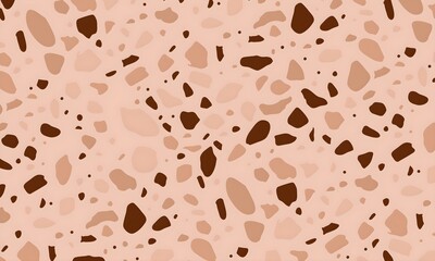 Terrazzo seamless pattern. Texture of natural stone, quarts, granite , cement, in classic Italian style.
