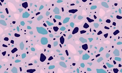 Terrazzo seamless pattern. Texture of natural stone, quarts, granite , cement, in classic Italian style.