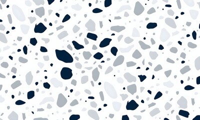 Terrazzo seamless pattern. Texture of natural stone, quarts, granite , cement, in classic Italian style.