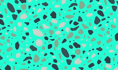 Terrazzo seamless pattern. Texture of natural stone, quarts, granite , cement, in classic Italian style.