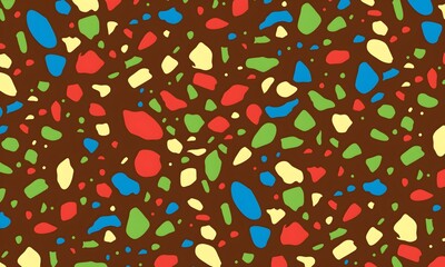 Terrazzo seamless pattern. Texture of natural stone, quarts, granite , cement, in classic Italian style.