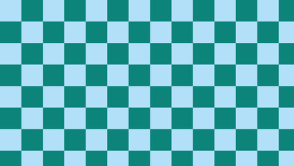 aesthetic green and blue checkerboard, checkered, gingham, plaid, tartan pattern background illustration, perfect for wallpaper, backdrop, postcard, background for your design