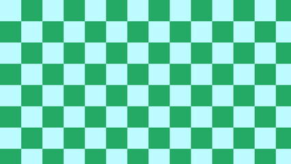  aesthetic green and blue checkerboard, checkered, gingham, plaid, tartan pattern background illustration, perfect for wallpaper, backdrop, postcard, background for your design