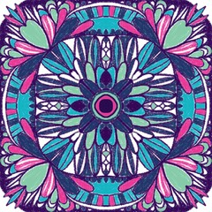 Tile ornament seamless background for your desig Oriental illustration