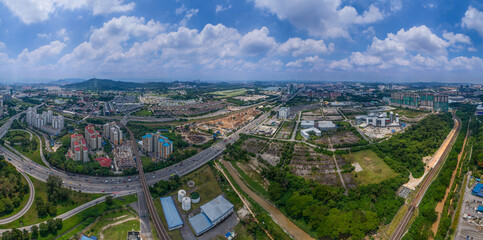 Aerial Panorama Cityscape of Kuala Lumpur, Malaysia(Sri Petaling)2