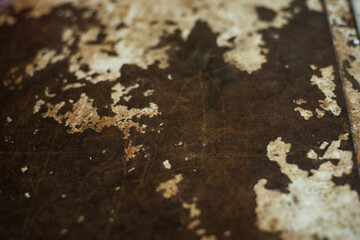 The brown rusted zinc around the edges is a bit blurry. Beautiful, natural, creative, suitable for use as a background image in different works