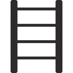 Firemans ladder. Fire extinguishing. Fire protection. Vector image.