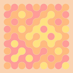 Multicolor truchet tiling connections illustration