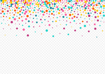 Rainbow Confetti FallingFestive Vector