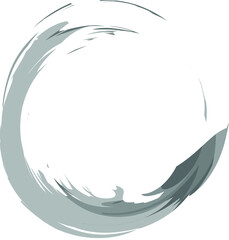 Vector Art Grunge Circle Brush Stroke