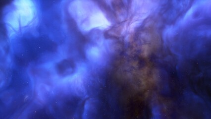 Universe filled with stars, nebula and galaxy
