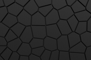 Abstract background of Voronoi texture. 3D rendering.