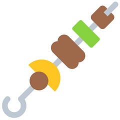 Skewer icon,  Fourth of July related vector