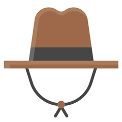 Cowboy hat icon,  Fourth of July related vector