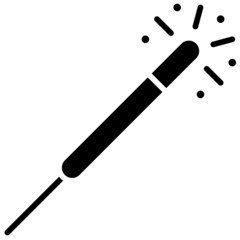 Sparkler icon,  Fourth of July related vector