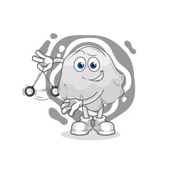 ghost hypnotizing cartoon. cartoon mascot vector