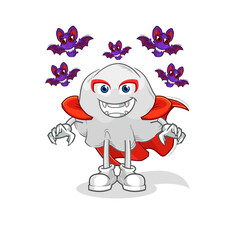 ghost Dracula illustration. character vector