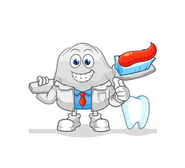 ghost dentist illustration. character vector