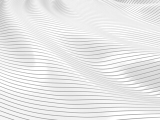Fototapeta na wymiar Wave curved abstract background surface