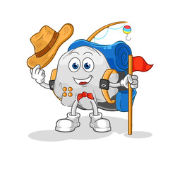ghost scout vector. cartoon character