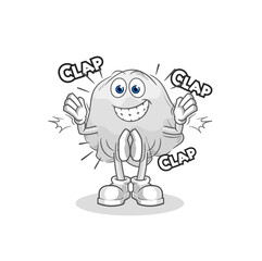 ghost applause illustration. character vector