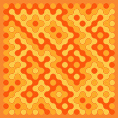 Multicolor truchet tiling connections illustration