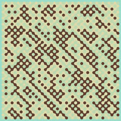 Multicolor truchet tiling connections illustration