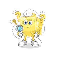 butter searching illustration. character vector