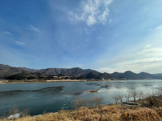 This is the river from the cafe.