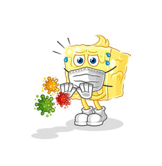 butter refuse viruses cartoon. cartoon mascot vector