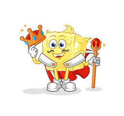 butter king vector. cartoon character