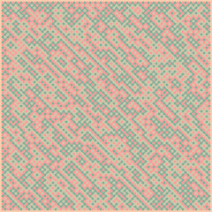 Multicolor truchet tiling connections illustration