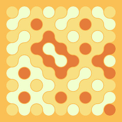 Multicolor truchet tiling connections illustration