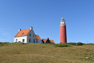Fototapeta na wymiar the red lighthouse