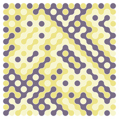 Multicolor truchet tiling connections illustration