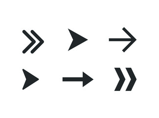 arrow direction symbol consists of six shapes