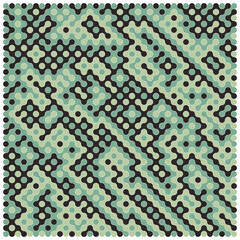 Multicolor truchet tiling connections illustration