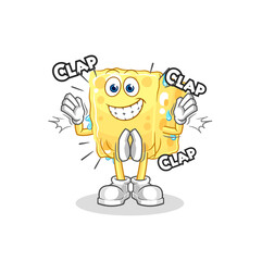 sponge applause illustration. character vector