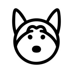 Digital illustration of cute dog
