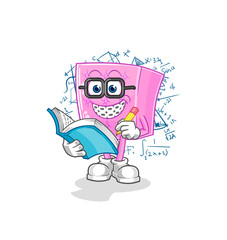 mattress geek cartoon. cartoon mascot vector