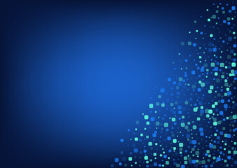Blue Particle Celebrate Blue Vector Background.