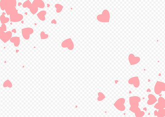 Burgundy Hearts Vector Transparent Backgound.