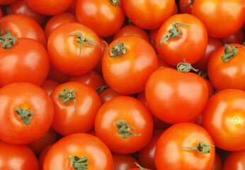 Red tomatoes background	