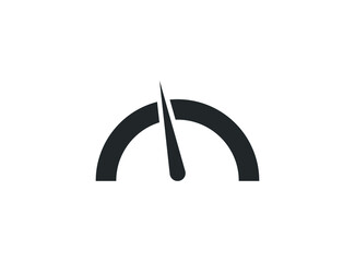 The tachometer, speedometer and indicator icon. Speed sign logo. - obrazy, fototapety, plakaty