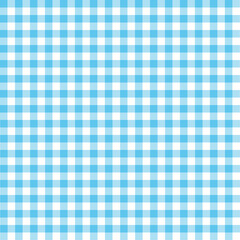 Gingham blue and white seamless pattern.Checkered tablecloth texture.Squares or rhombus wallpaper for fabric or paper.Textile background.Vector illustration.Oktoberfest concept.Flat design.Graphic.